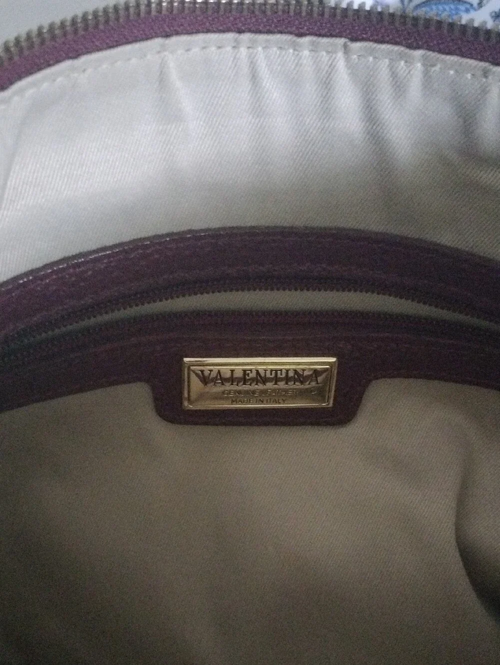 Valentina Italia plum pebbled
